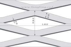 铝扩张网规格测量